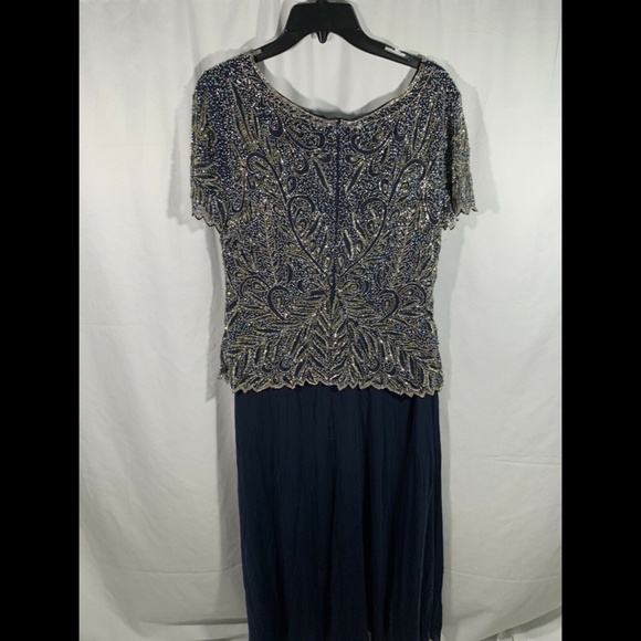 NEW Pisarro Nights Embellished Beaded Mock Gown 12 - Picture 9 of 12